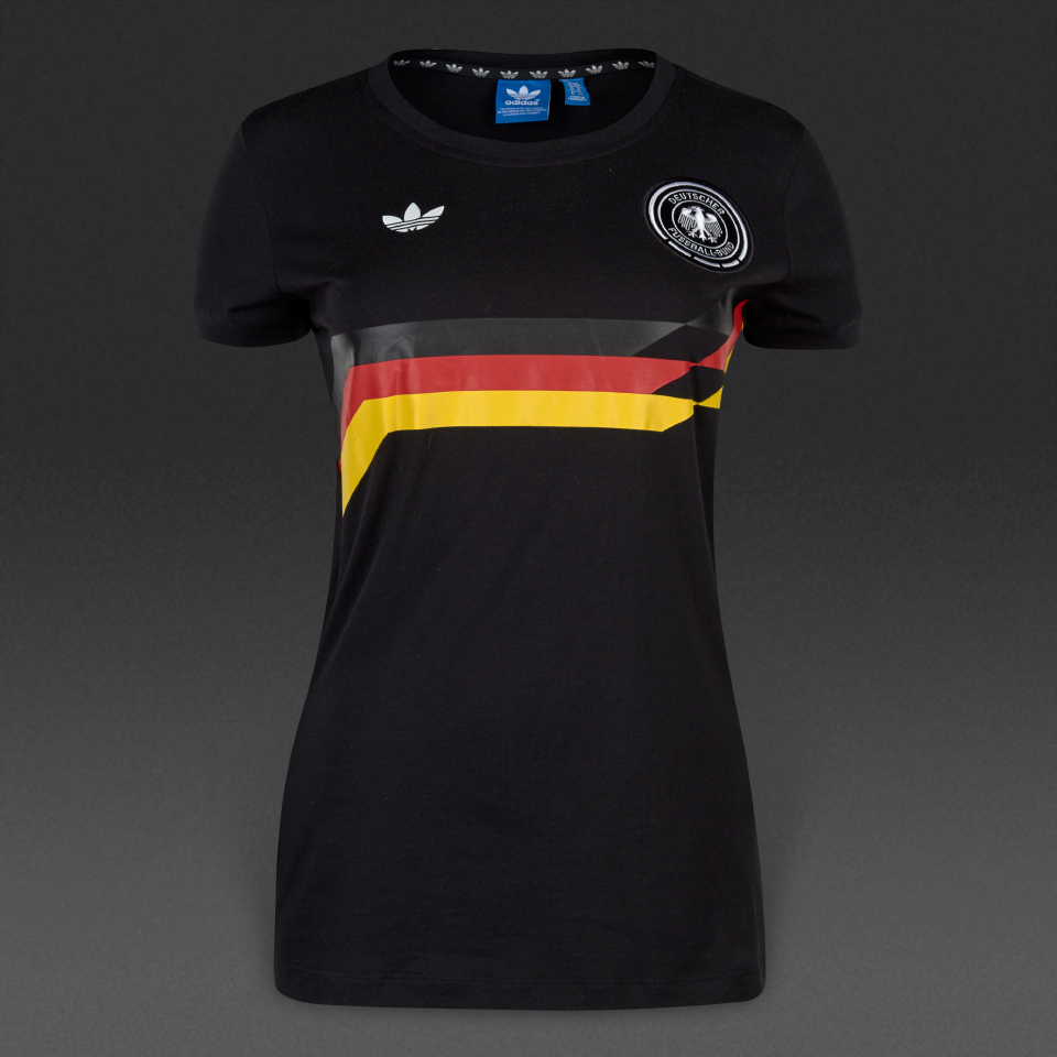 Adidas Originals Football Germany Tee Black for Women